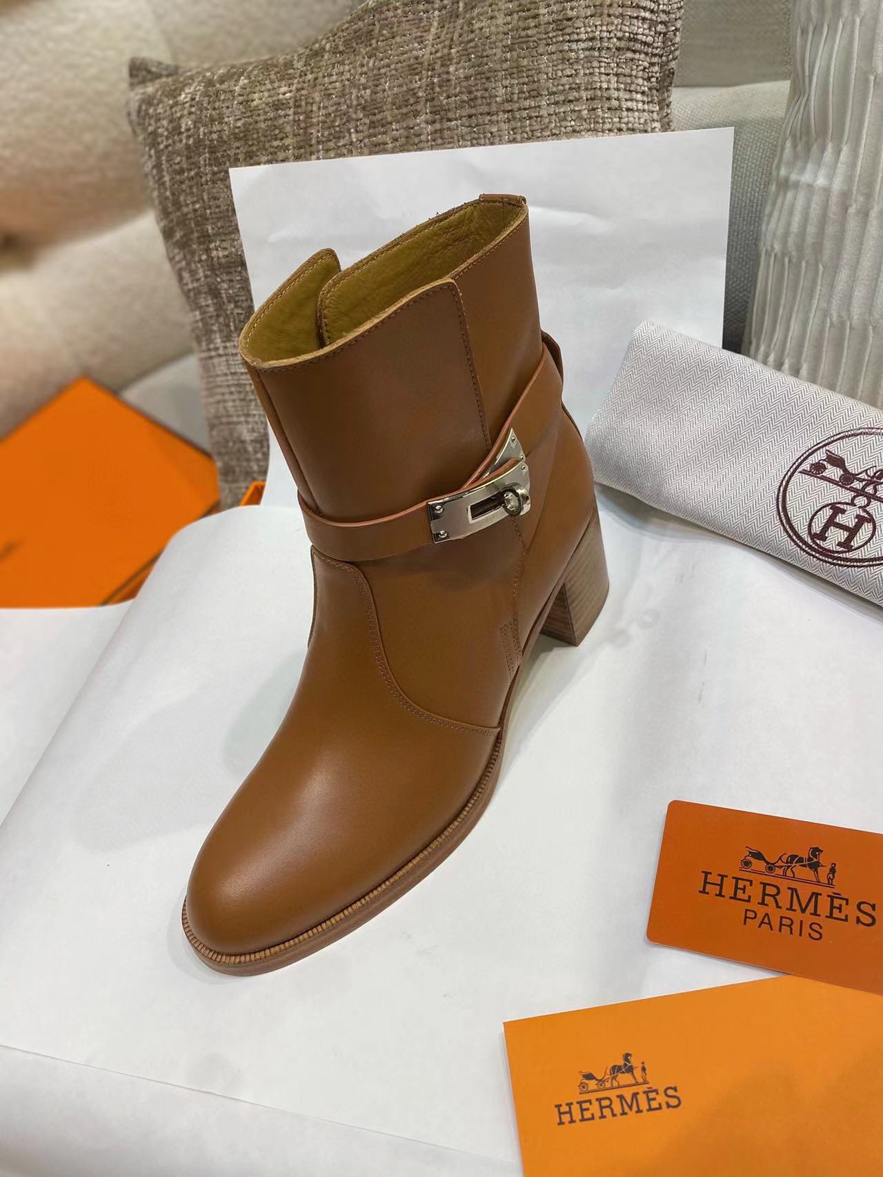 HERME5 高品質シープスキン ハイヒールブーツ【50％割引+送料無料】