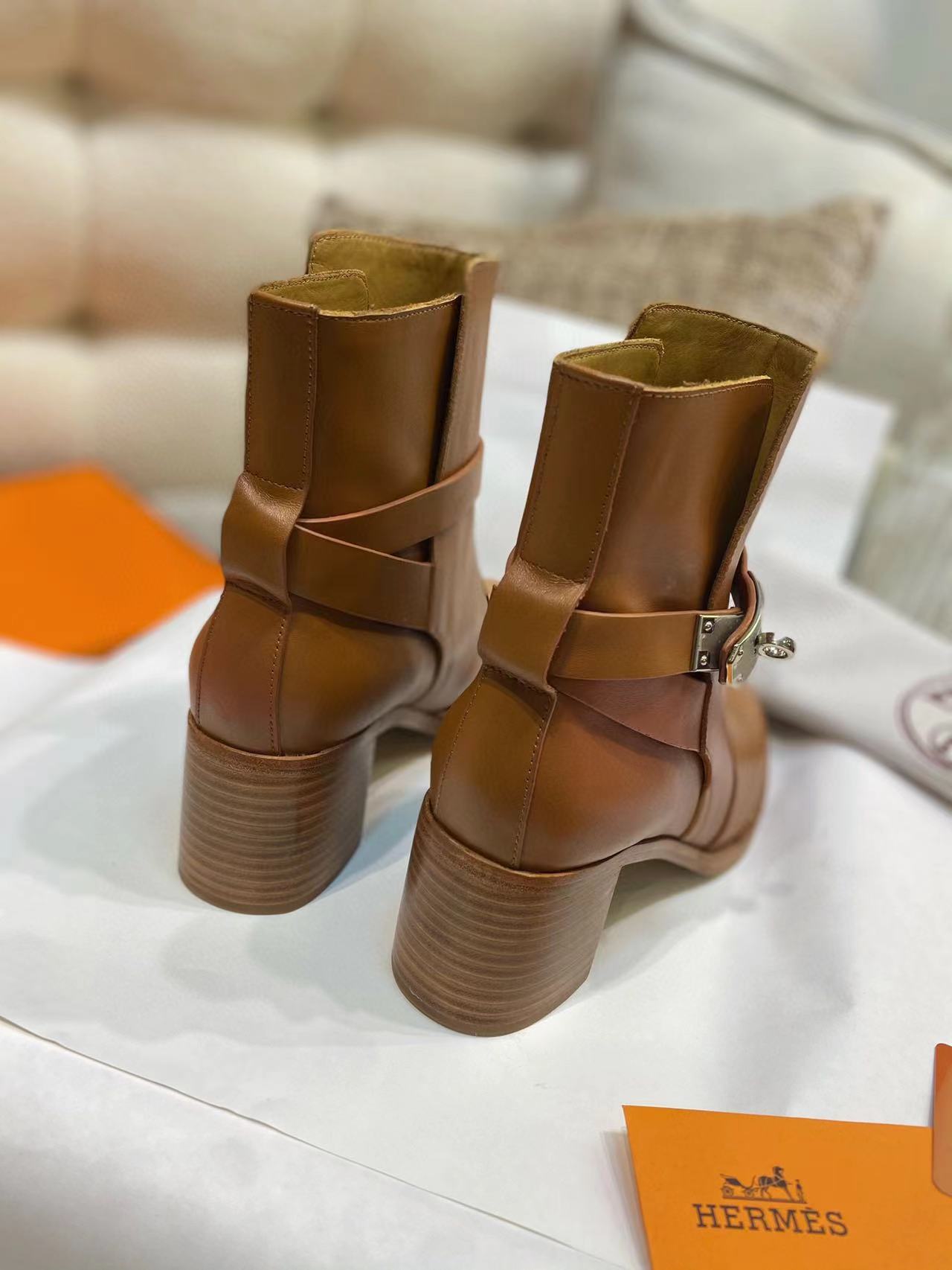 HERME5 高品質シープスキン ハイヒールブーツ【50％割引+送料無料】