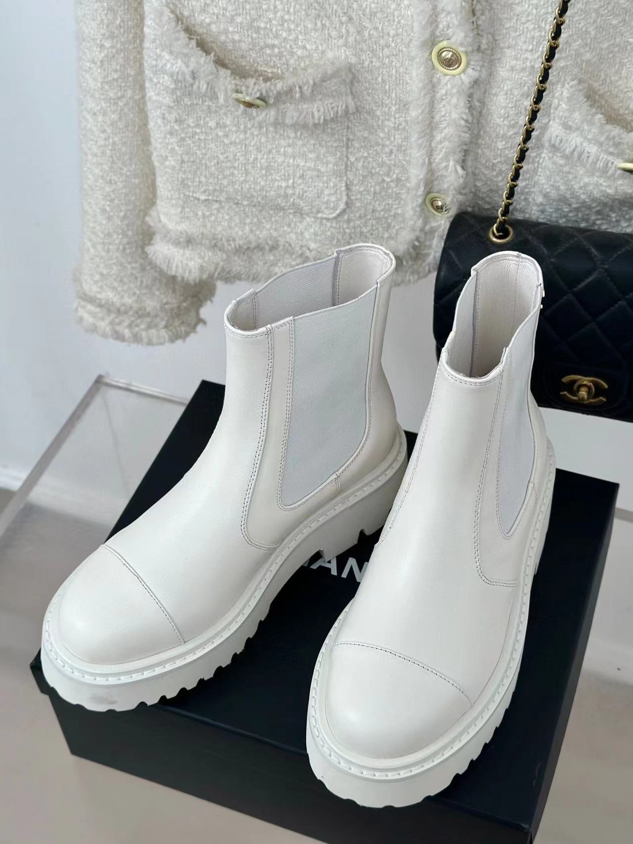 CHANE1 高品質厚底ショートブーツ【50％割引+送料無料】