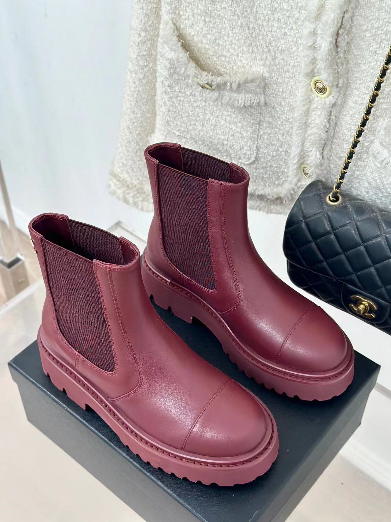 CHANE1 高品質厚底ショートブーツ【50％割引+送料無料】