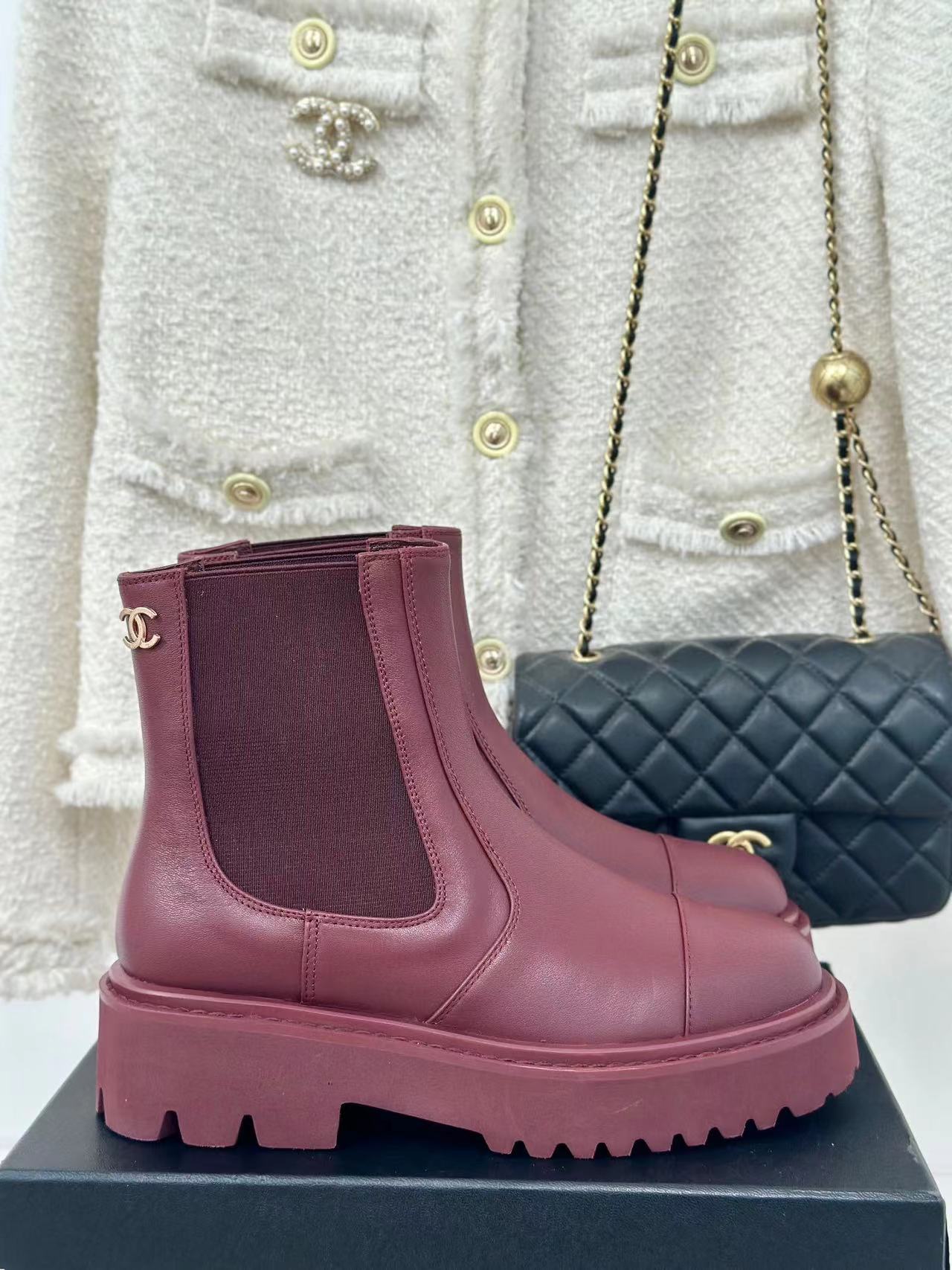 CHANE1 高品質厚底ショートブーツ【50％割引+送料無料】