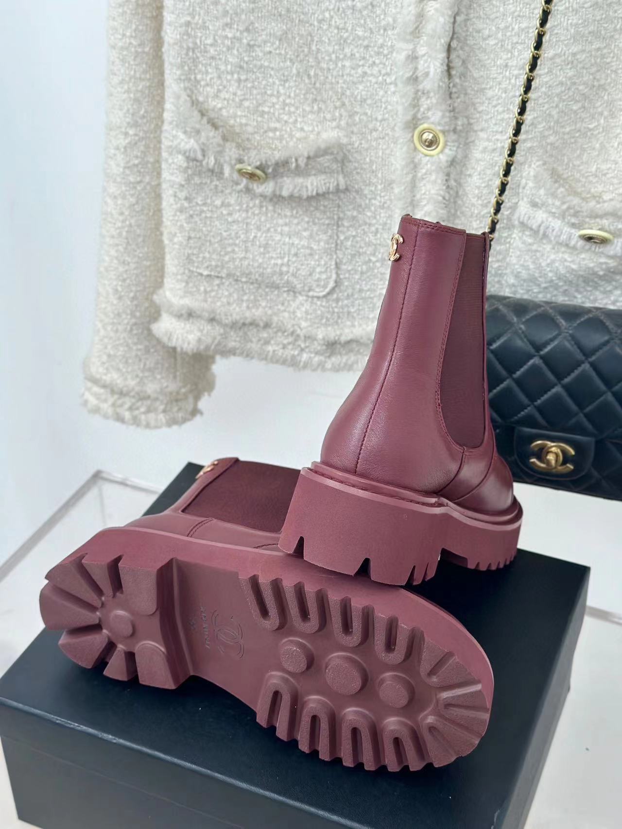 CHANE1 高品質厚底ショートブーツ【50％割引+送料無料】