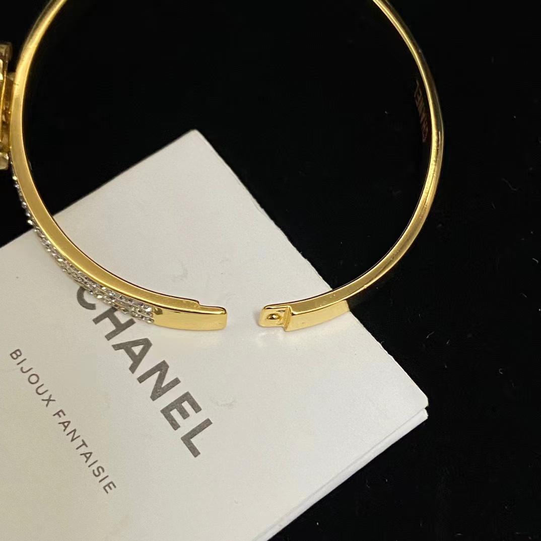 CHANE1 ダブルC ダイヤモンド ブレスレット B【50％割引+送料無料】