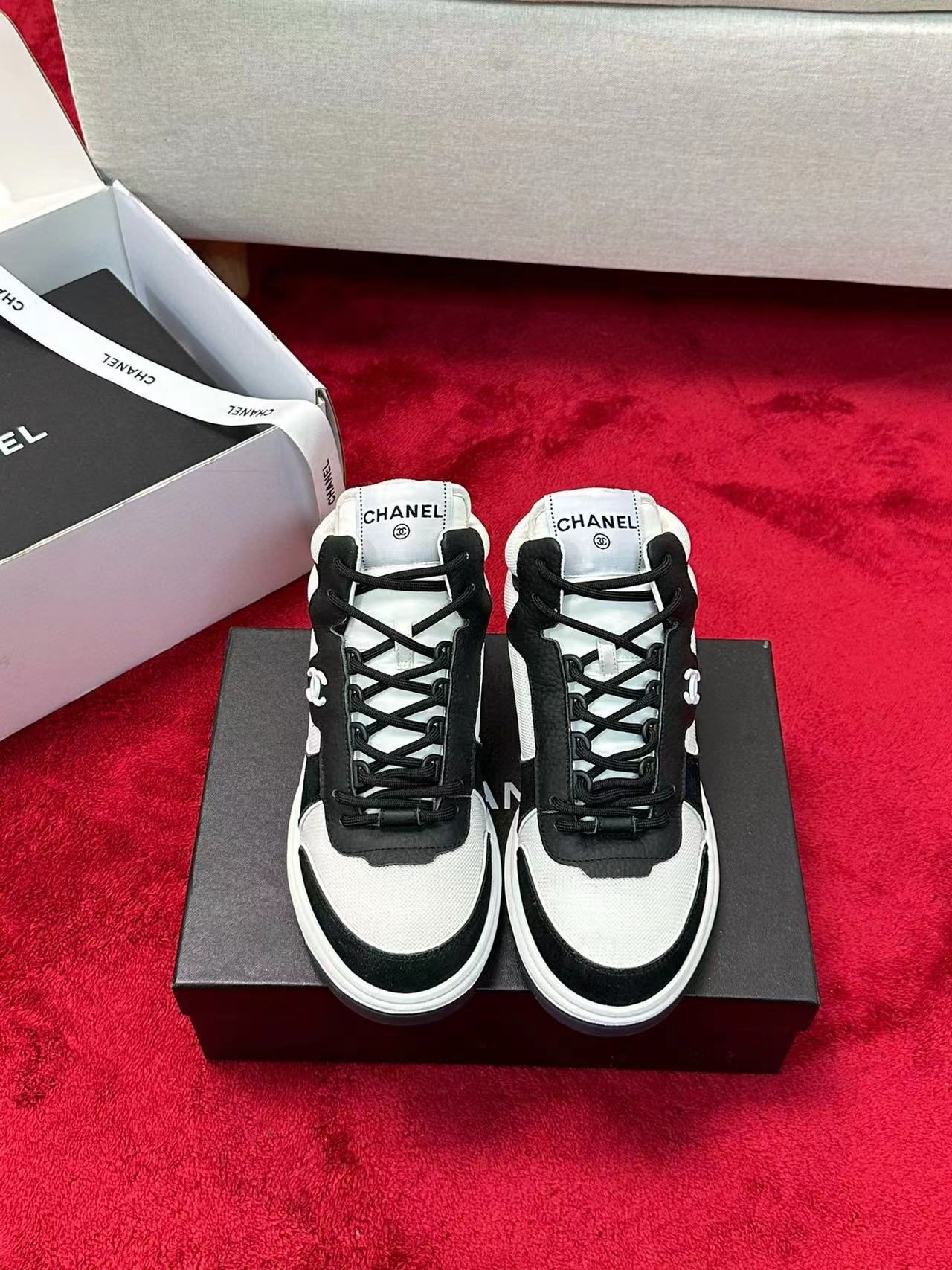 CHANE1 高級ダブルC シンプルスニーカー【50％割引+送料無料】