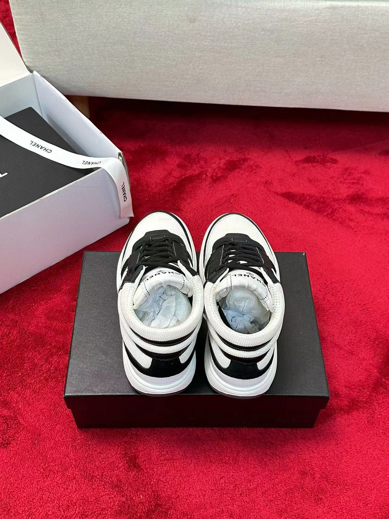 CHANE1 高級ダブルC シンプルスニーカー【50％割引+送料無料】