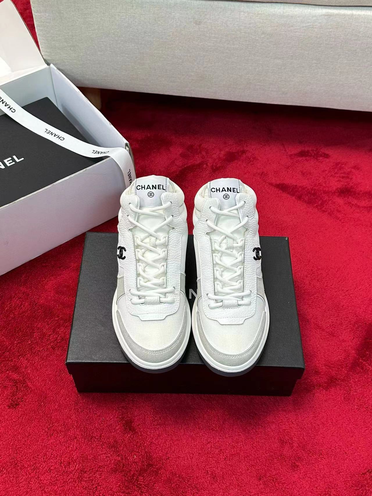 CHANE1 高級ダブルC シンプルスニーカー【50％割引+送料無料】