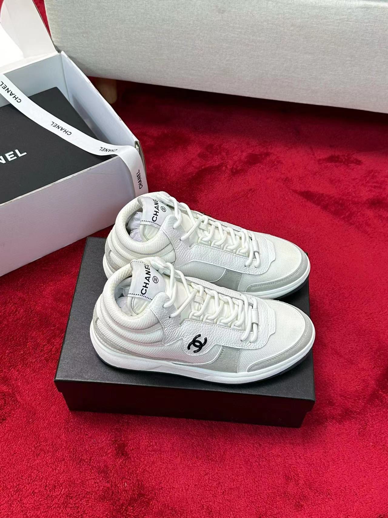 CHANE1 高級ダブルC シンプルスニーカー【50％割引+送料無料】