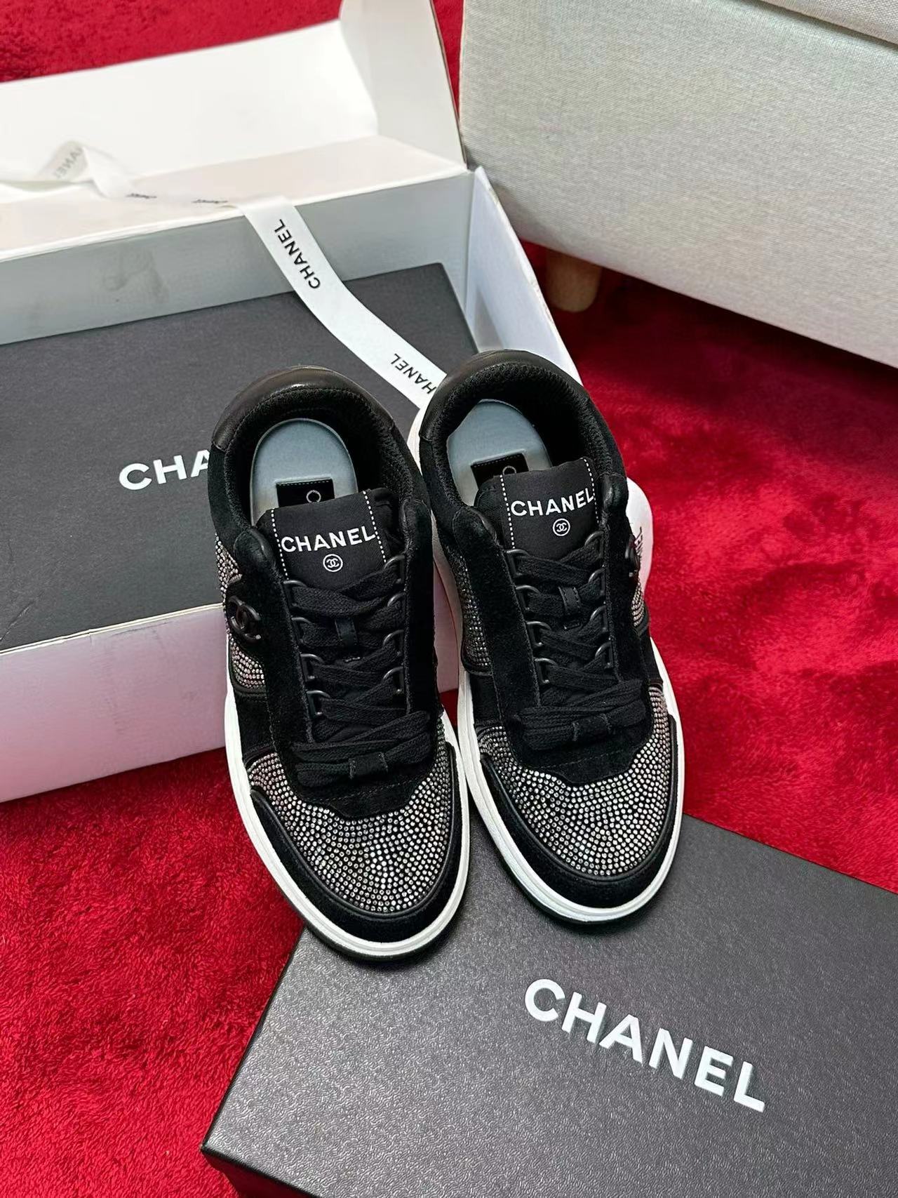 CHANE1 高品質ダブル C ホット ダイヤモンド スポーツ シューズ【50％割引+送料無料】
