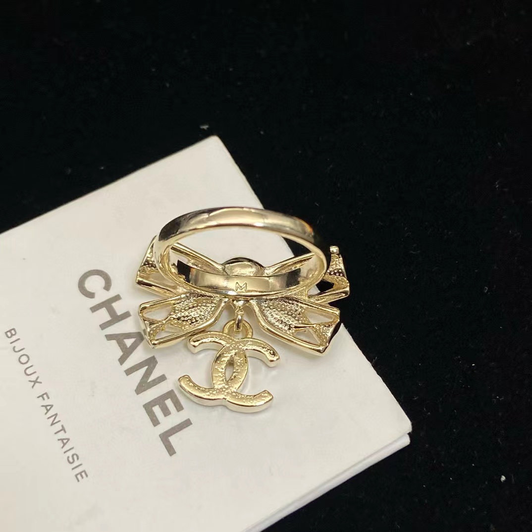 CHANE1 ダブルC バタフライリング【50％割引+送料無料】