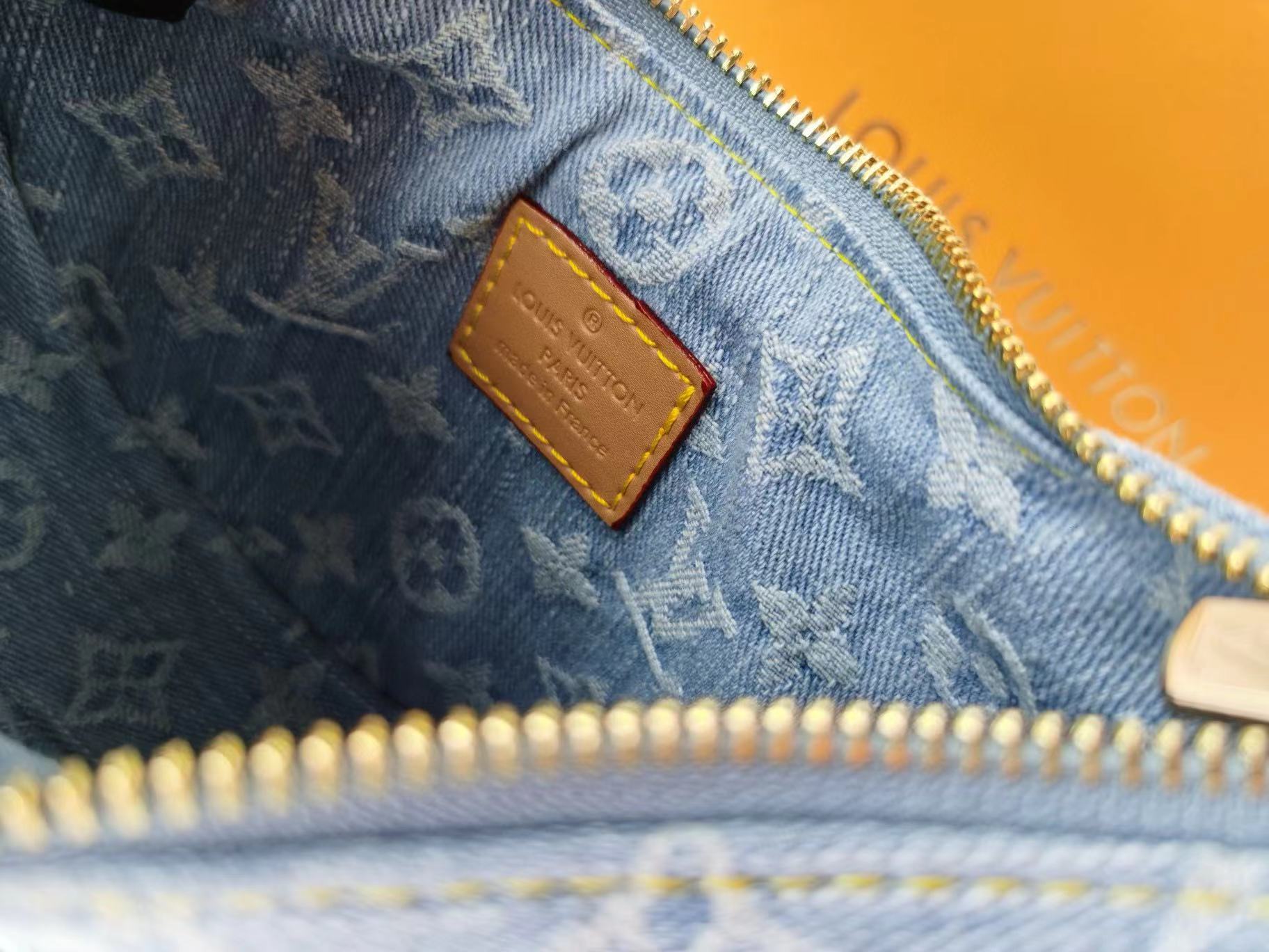 LV老眼用デニムクレセントバッグ【50％割引+送料無料】