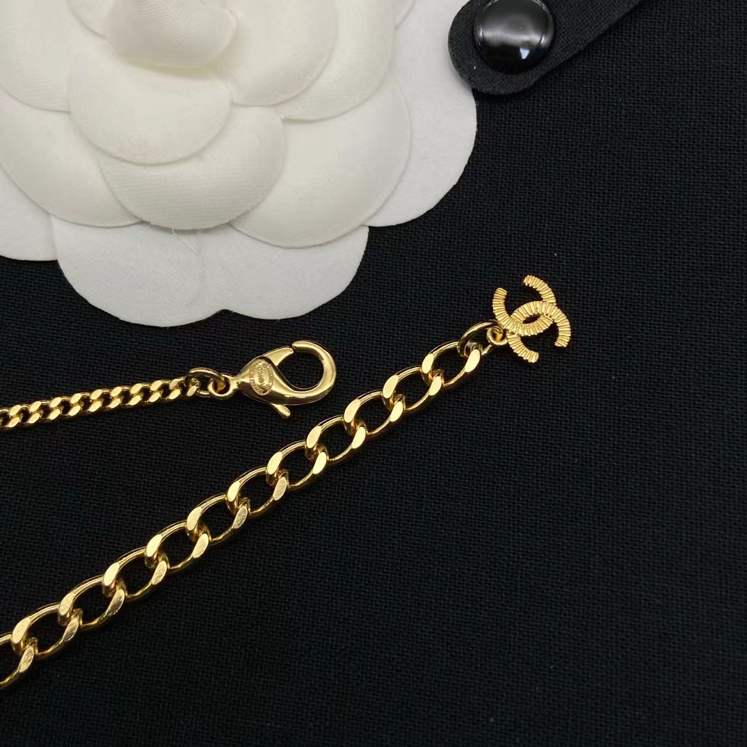 CHANE1 ハート ダブルC パールネックレス【50％割引+送料無料】