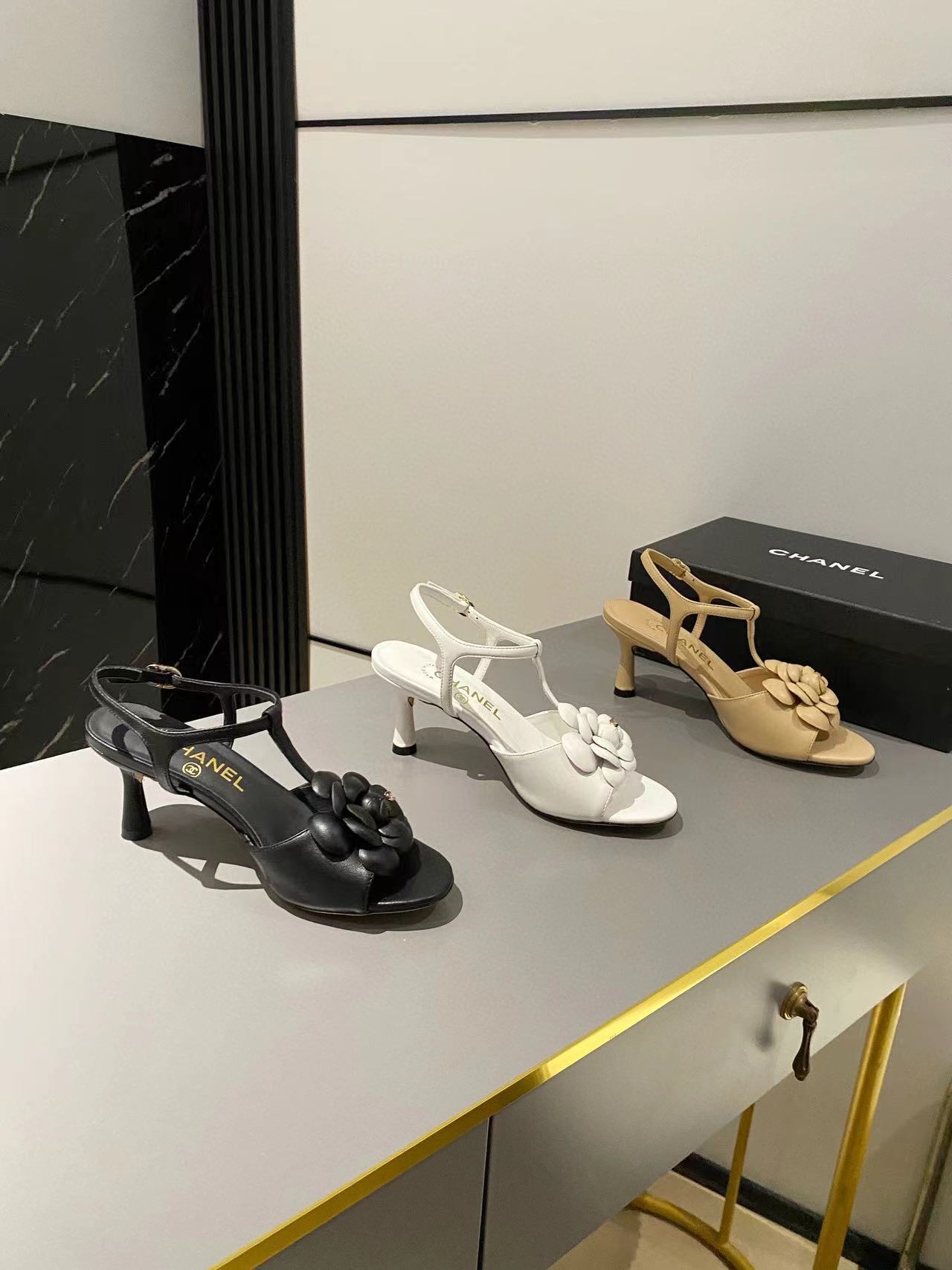 CHANE1 高級カメリアハイヒールサンダルB【50％割引+送料無料】