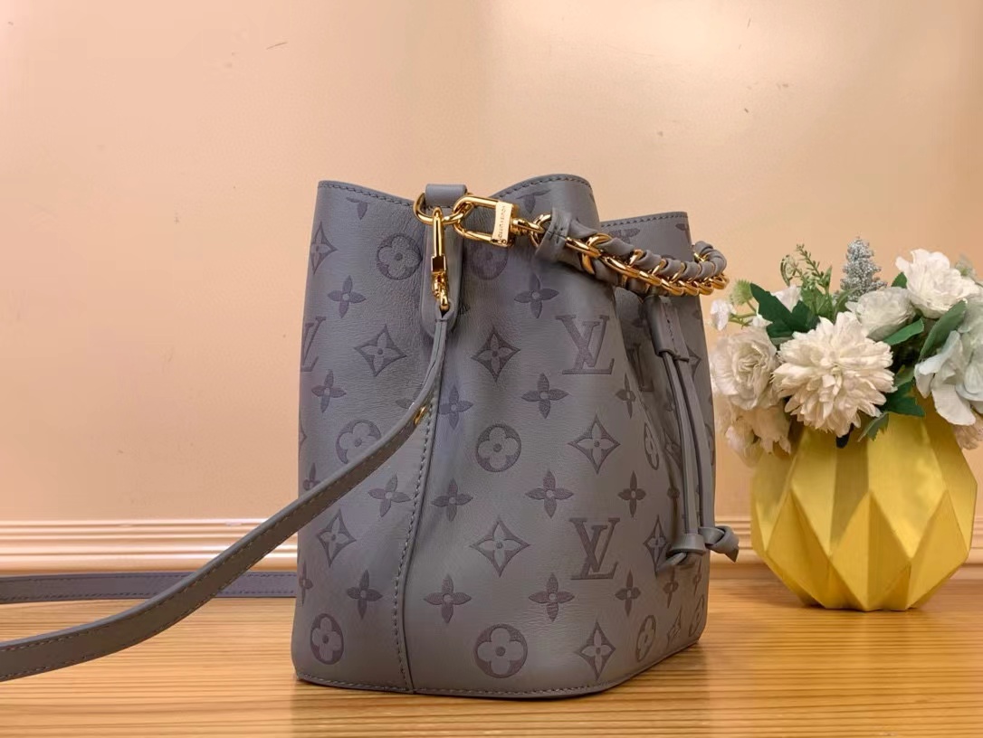 LV プリント グレー バケット バッグ【50％割引+送料無料】