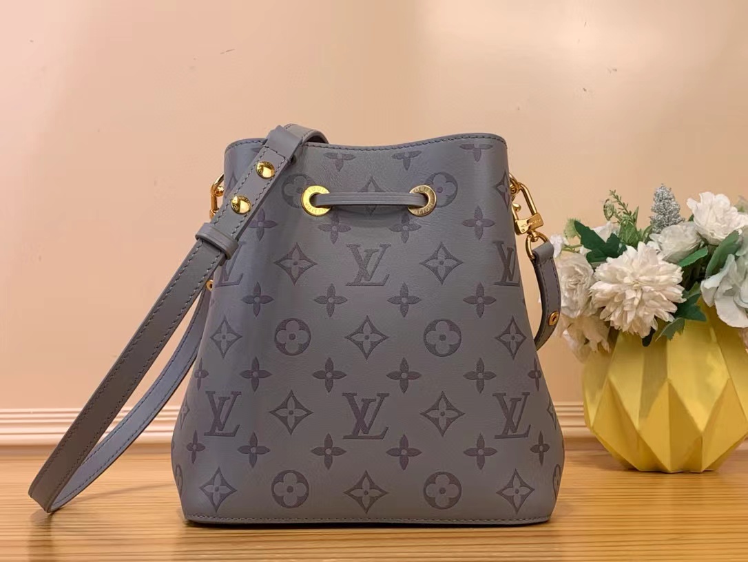 LV プリント グレー バケット バッグ【50％割引+送料無料】
