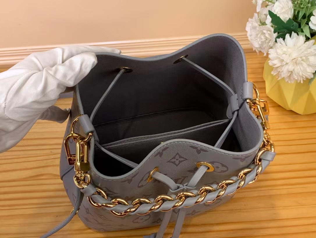 LV プリント グレー バケット バッグ【50％割引+送料無料】