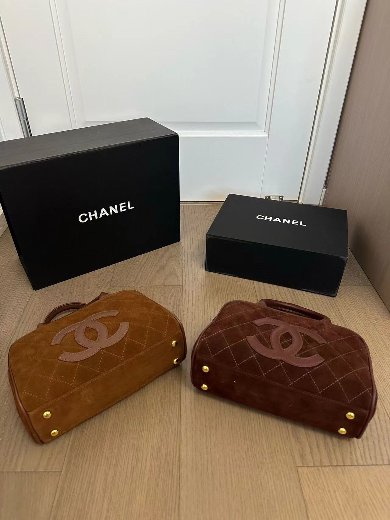 CHANE1 ヌバックレザー ボウリングバッグ【50％割引+送料無料】