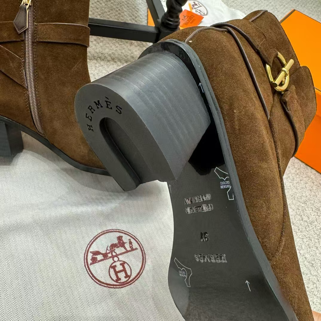 HERME5 高品质レザーハイヒールショートブーツ【50％割引+送料無料】