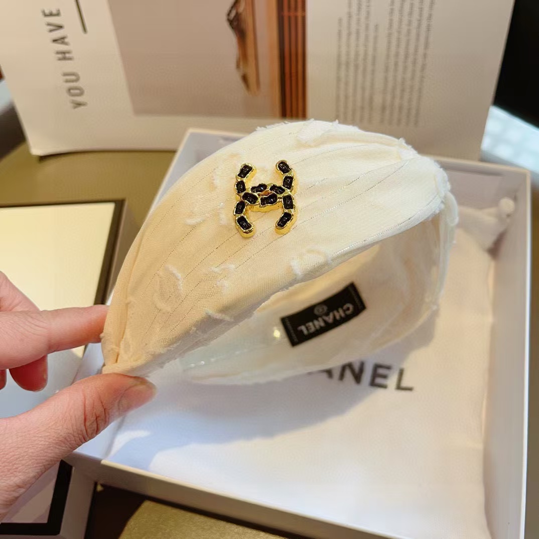 CHANE1 ダブル C ロゴ ヘッドバンド【50％割引+送料無料】