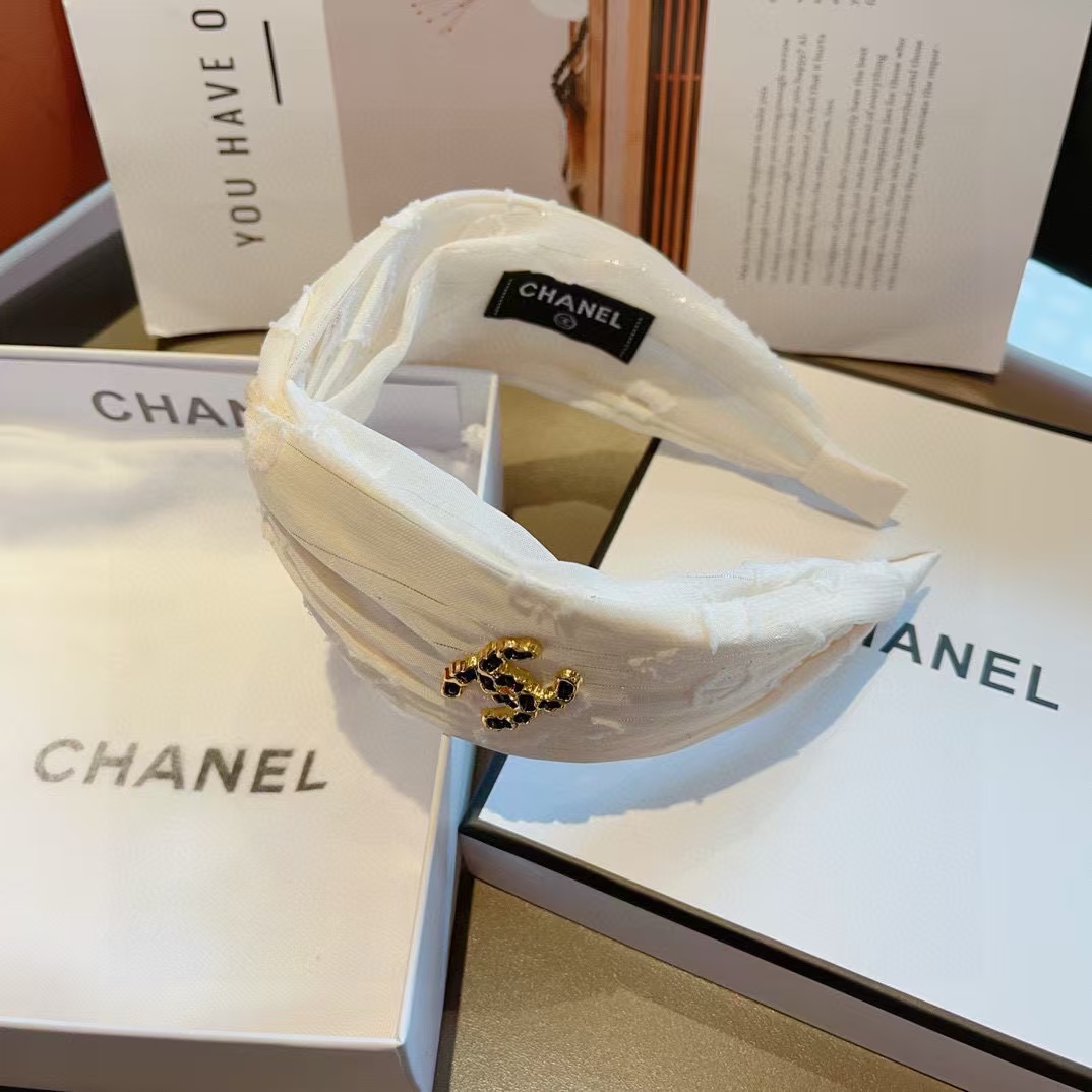 CHANE1 ダブル C ロゴ ヘッドバンド【50％割引+送料無料】
