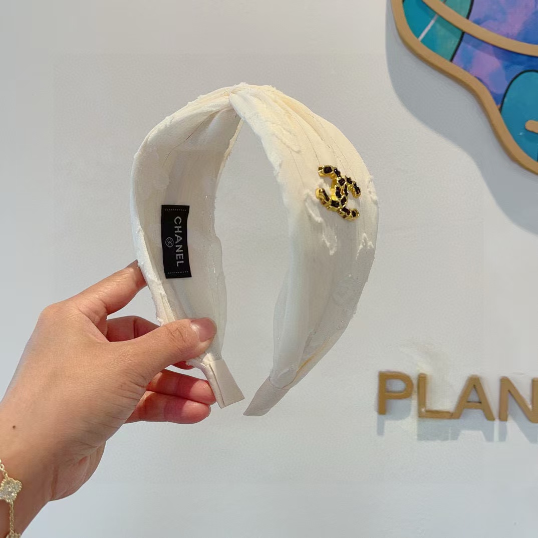 CHANE1 ダブル C ロゴ ヘッドバンド【50％割引+送料無料】