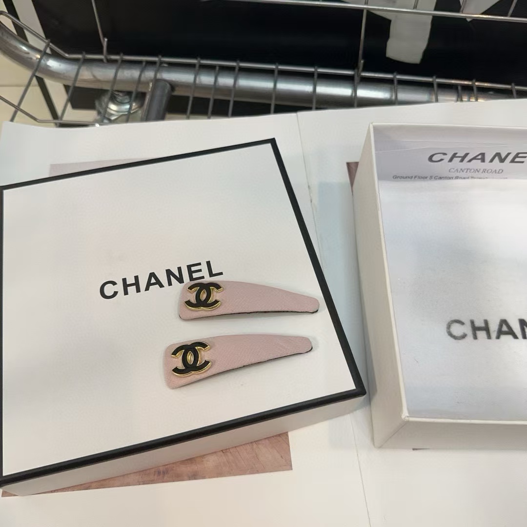 CHANE1 ダブルCロゴ シンプル ヘアピン ペア【50％割引+送料無料】