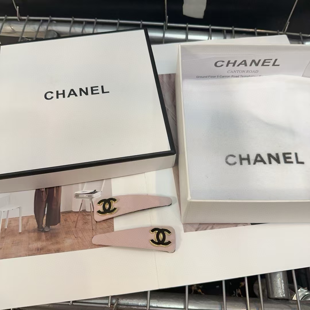 CHANE1 ダブルCロゴ シンプル ヘアピン ペア【50％割引+送料無料】