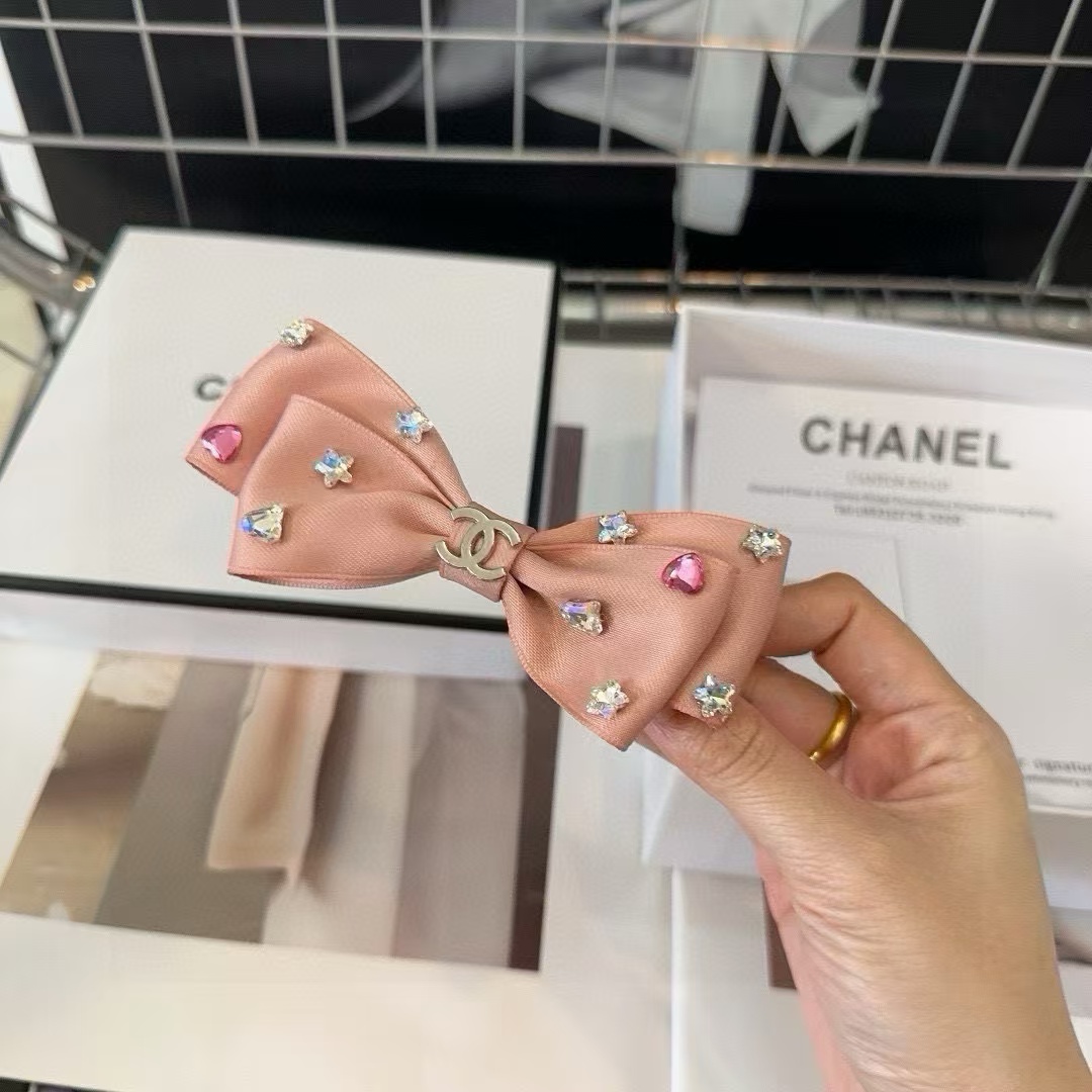 CHANE1 ダブルCロゴ ダイヤモンド ヘアクリップ【50％割引+送料無料】