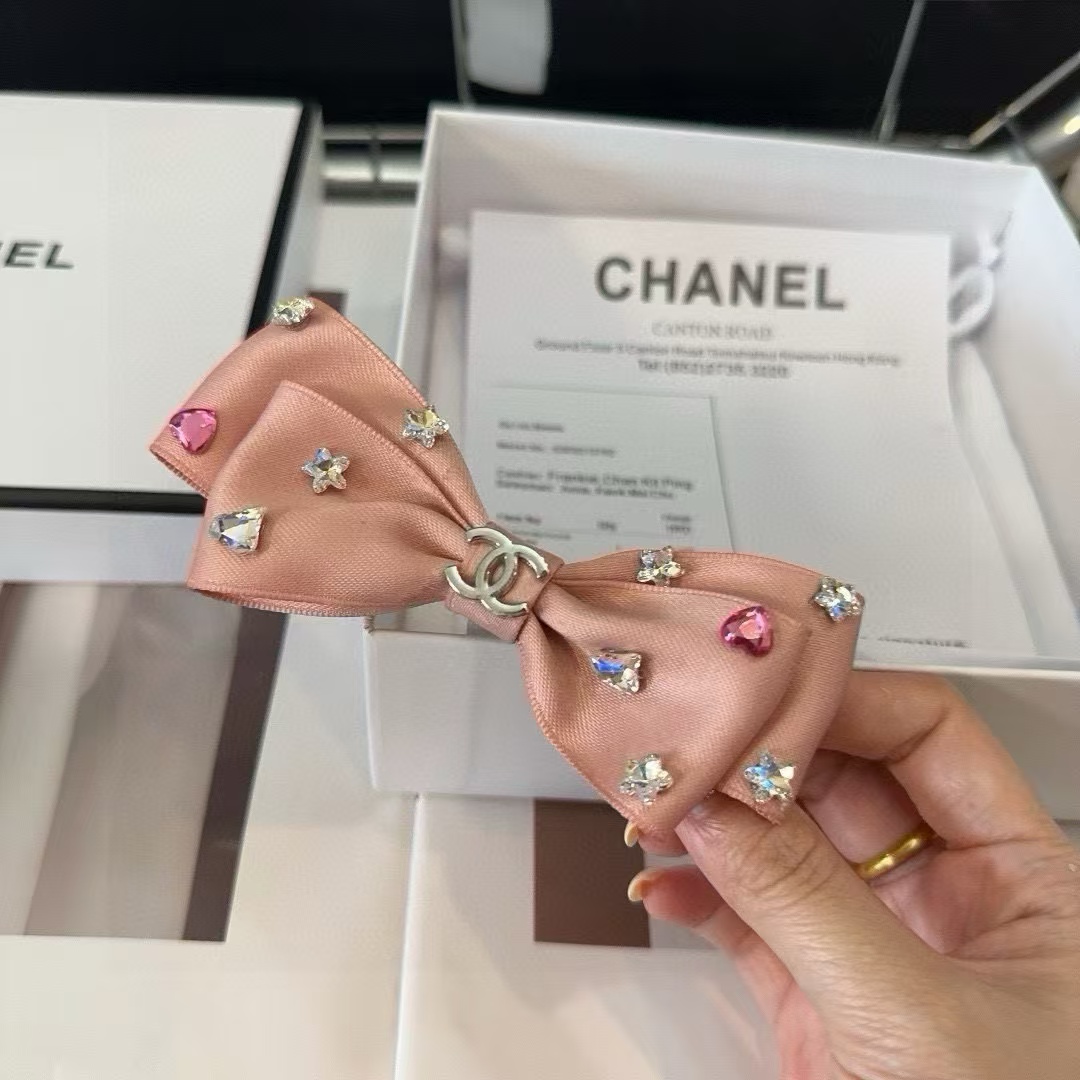 CHANE1 ダブルCロゴ ダイヤモンド ヘアクリップ【50％割引+送料無料】