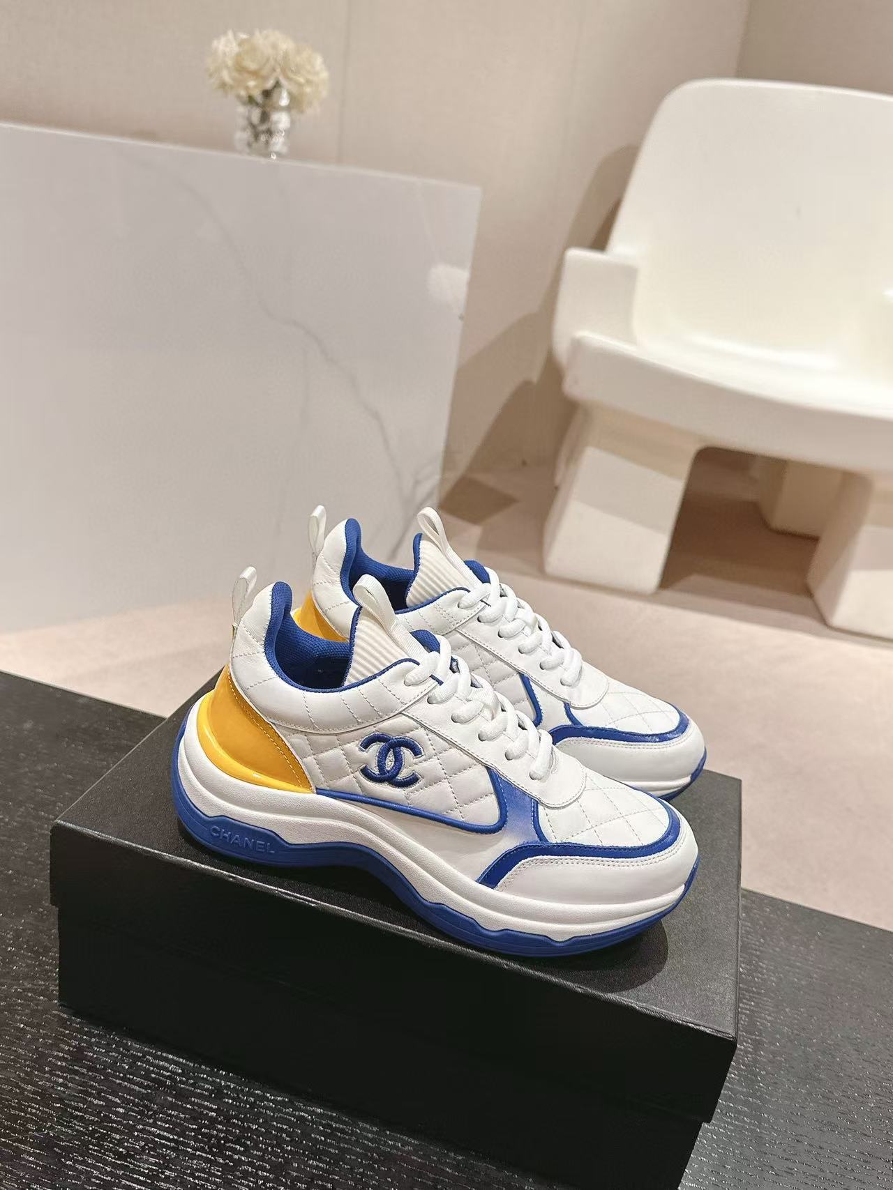 CHANE1 高品質ダブル C ロゴ パンダ カジュアル シューズ【50％割引+送料無料】