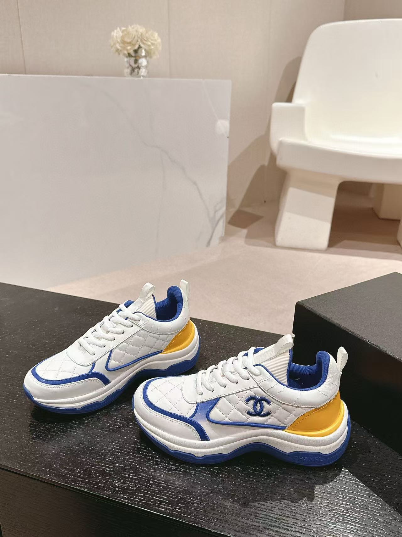 CHANE1 高品質ダブル C ロゴ パンダ カジュアル シューズ【50％割引+送料無料】