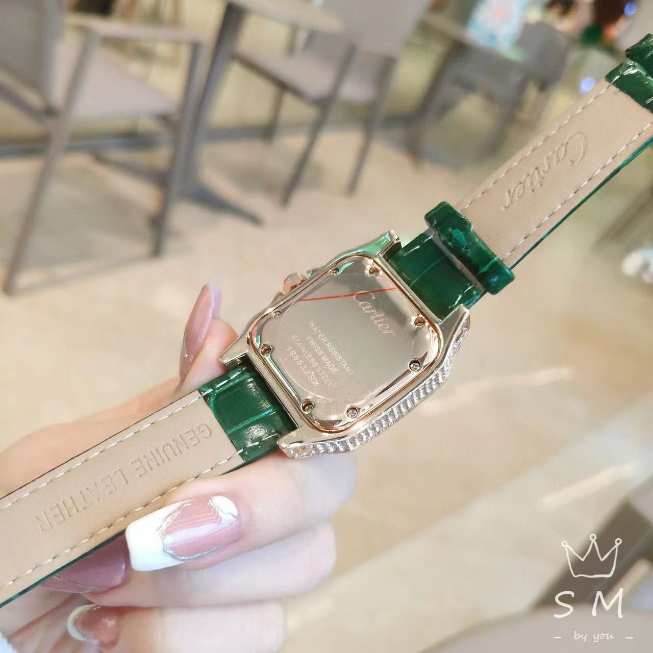 CART1ER 3連ダイヤモンド レディースウォッチ【50％割引+送料無料】