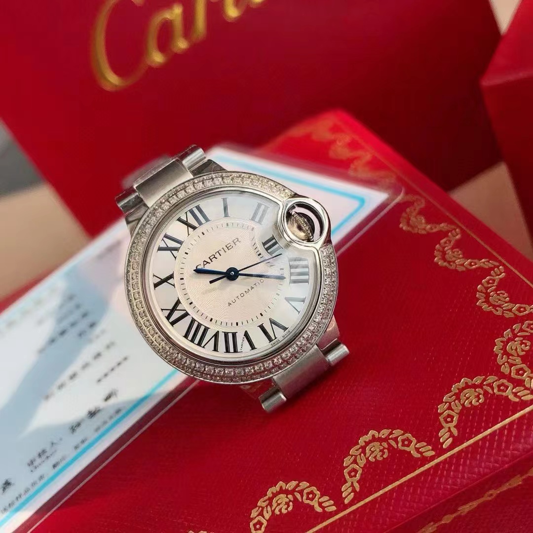 CART1ER ブルーバルーン 全自動機械式レディースウォッチ【50％割引+送料無料】