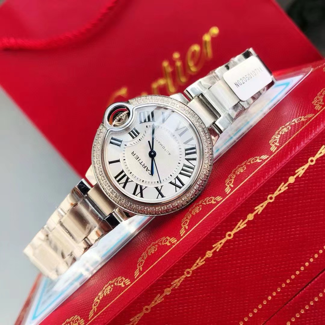 CART1ER ブルーバルーン 全自動機械式レディースウォッチ【50％割引+送料無料】