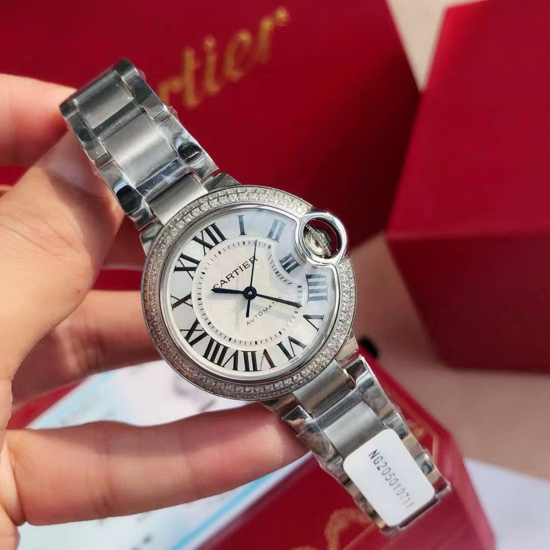 CART1ER ブルーバルーン 全自動機械式レディースウォッチ【50％割引+送料無料】