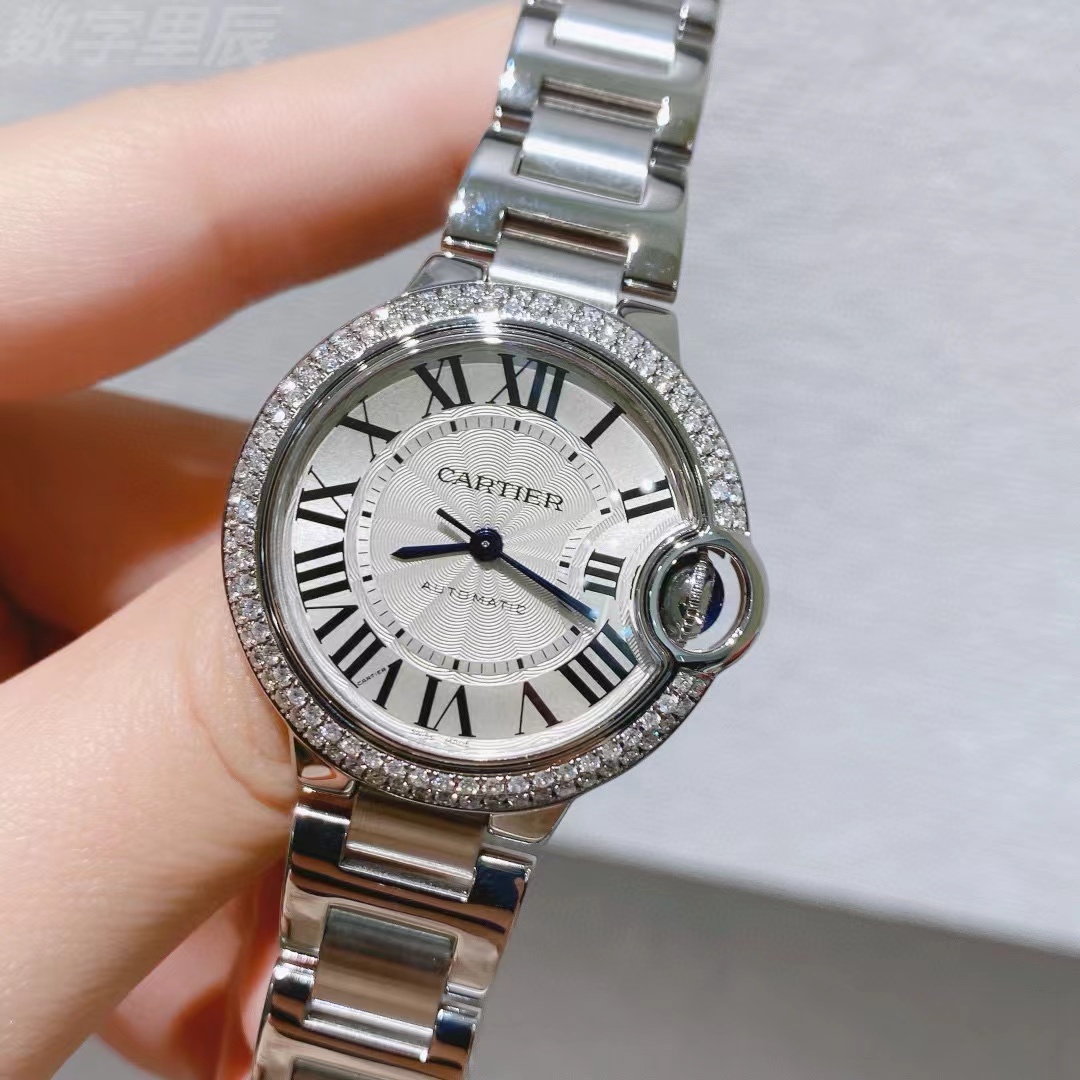 CART1ER ブルーバルーン 全自動機械式レディースウォッチ【50％割引+送料無料】