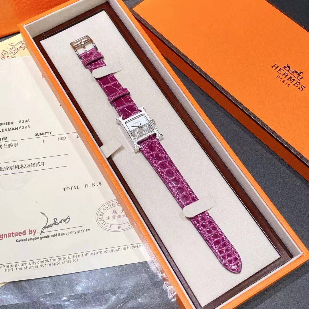 HERME5 HEURE Hシリーズ ダイヤモンド レディースウォッチ 【50％割引+送料無料】