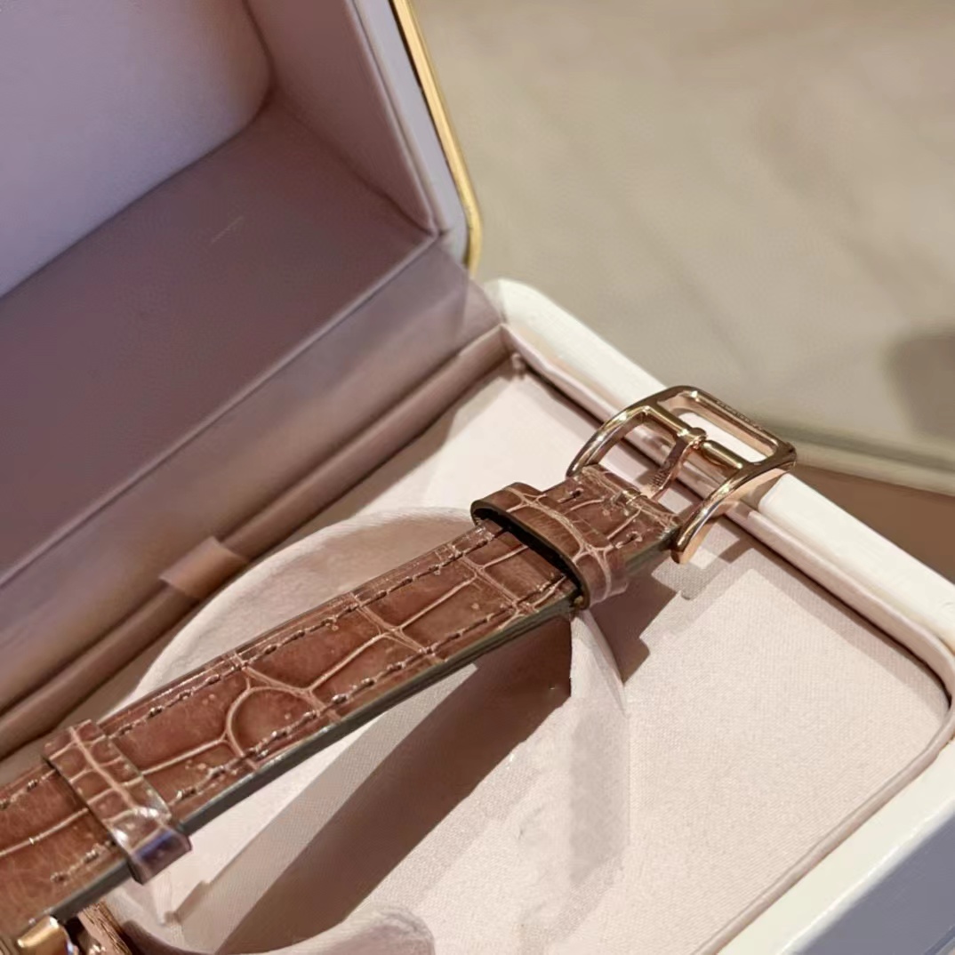 HERME5 クロコダイルレザー ダイヤモンド レディースウォッチ 【50％割引+送料無料】