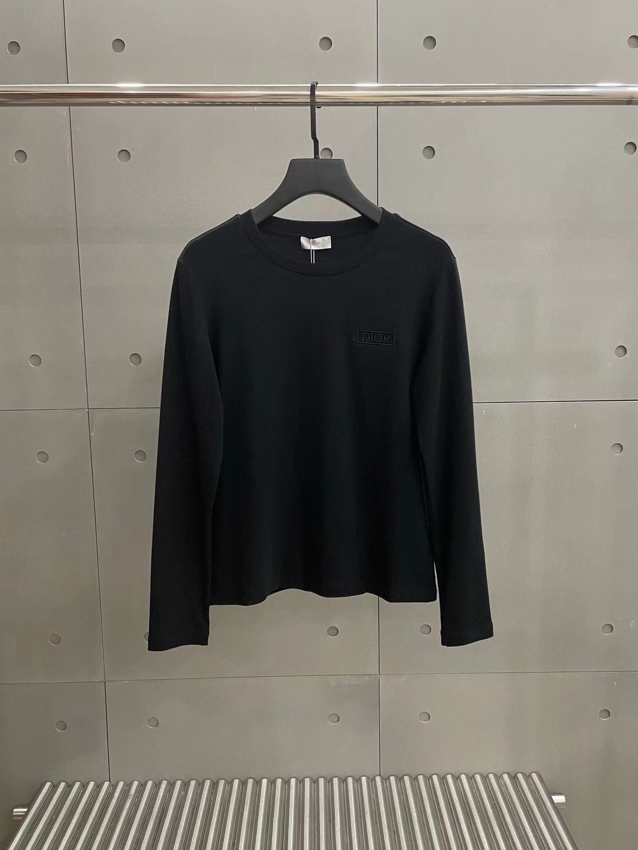 DI0R刺繍レタリング長袖Tシャツ【50％割引+送料無料】