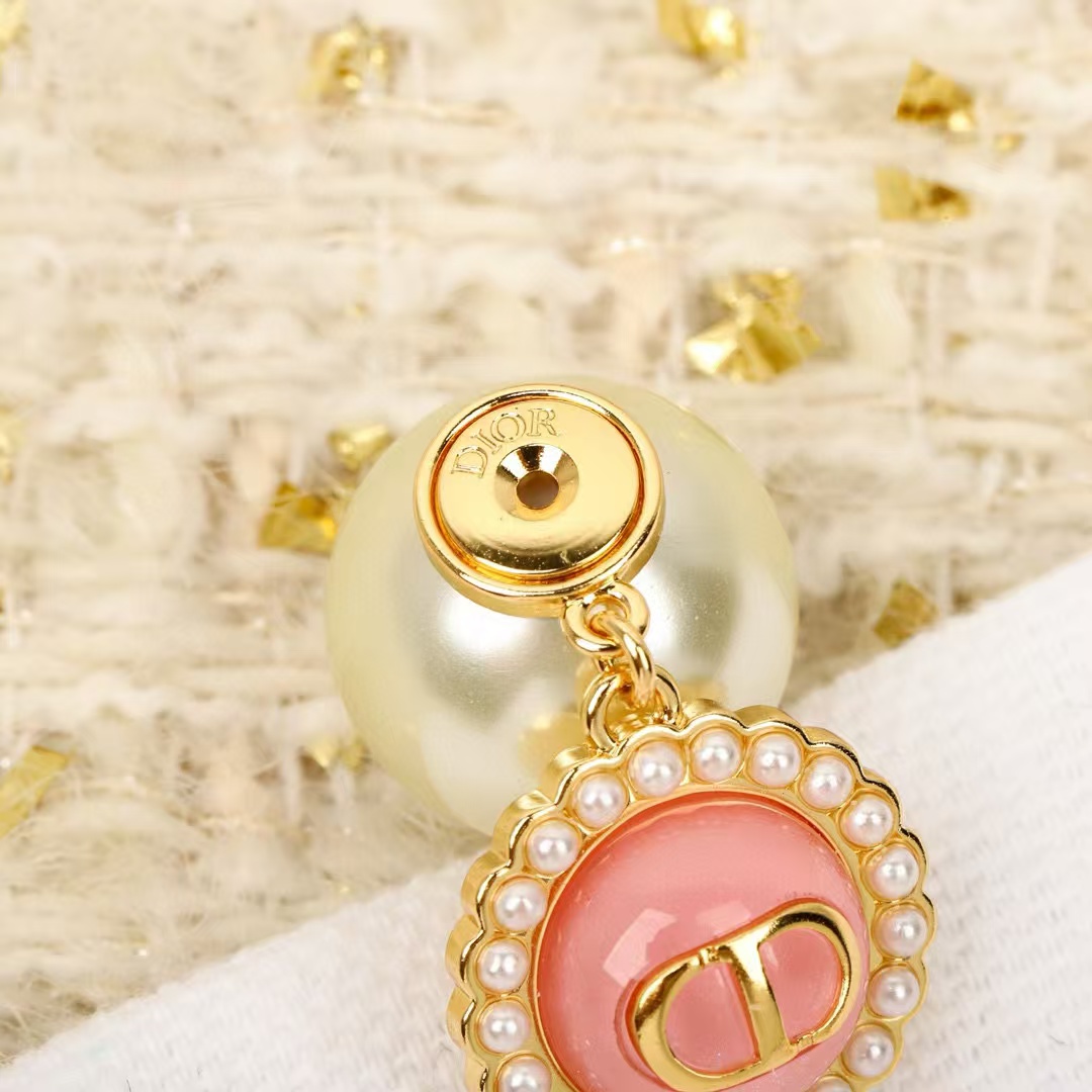 DI0R CD ラウンド パール スタッド ピアス【50％割引+送料無料】