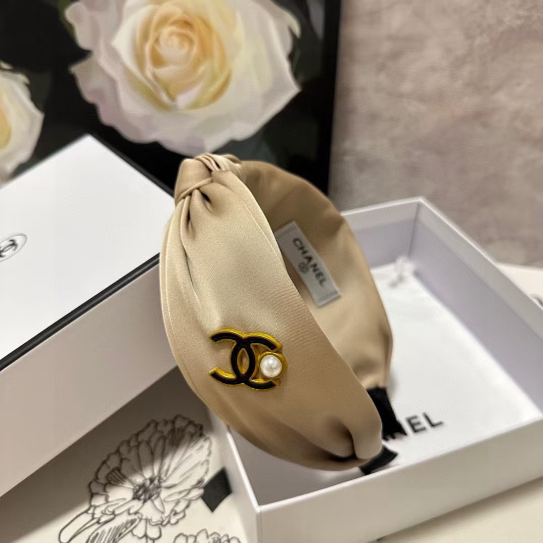 CHANE1 ダブルCパールヘッドバンド【50％割引+送料無料】