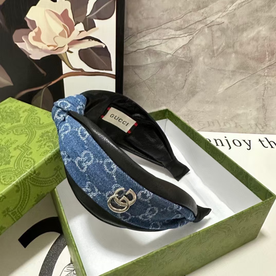 GUCC1 ジャガードヘッドバンド【50％割引+送料無料】