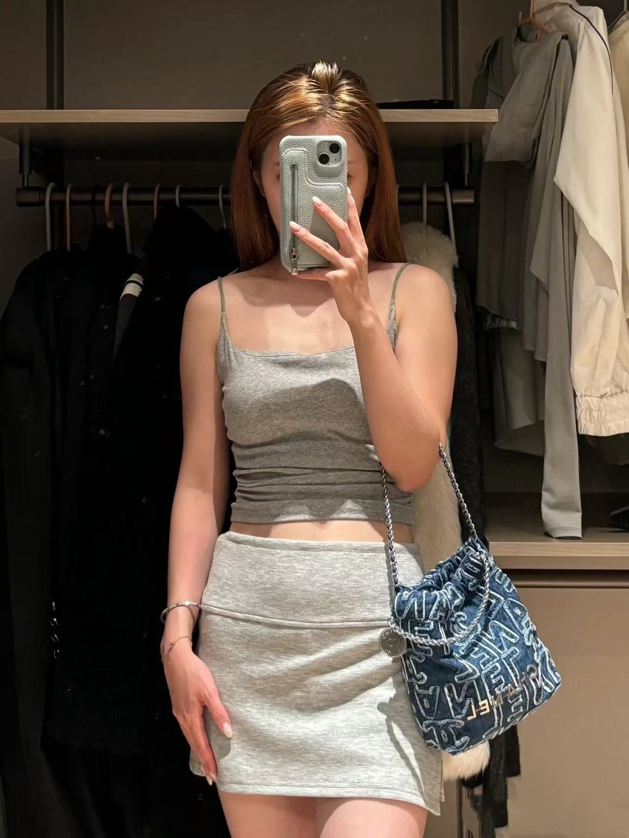 CHANE1 デニム チェーン バックパック ショッピング バッグ【50％割引+送料無料】