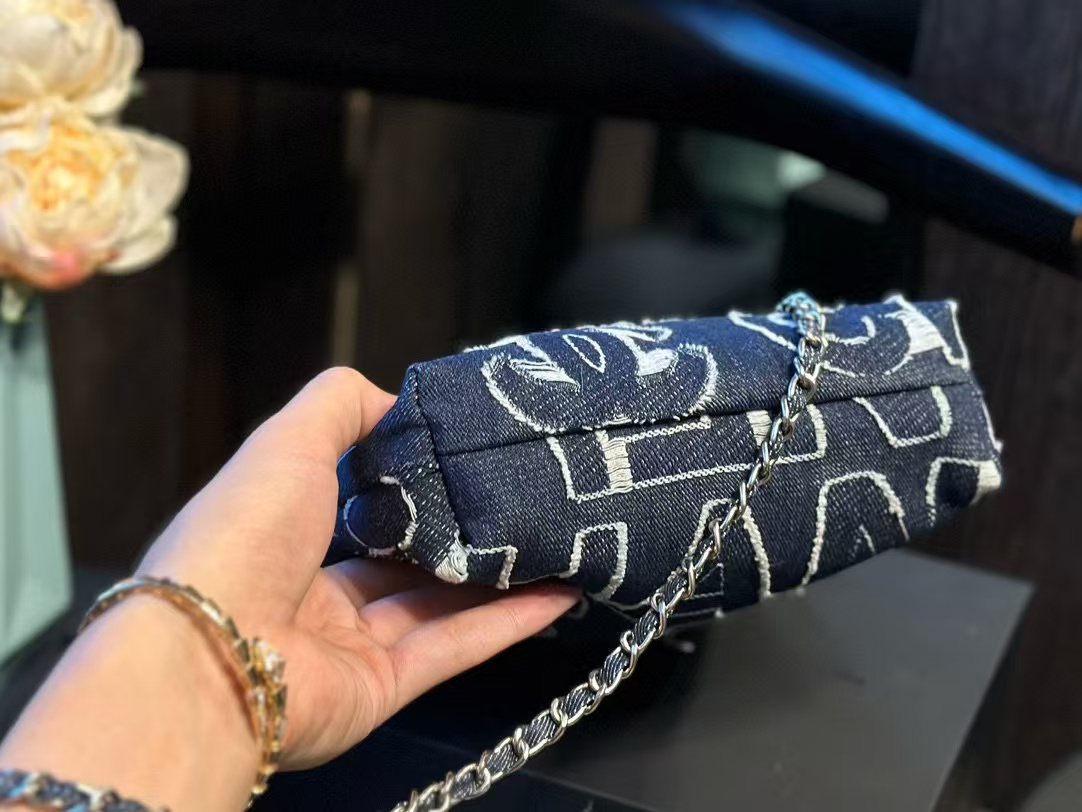 CHANE1 デニム チェーン バックパック ショッピング バッグ【50％割引+送料無料】