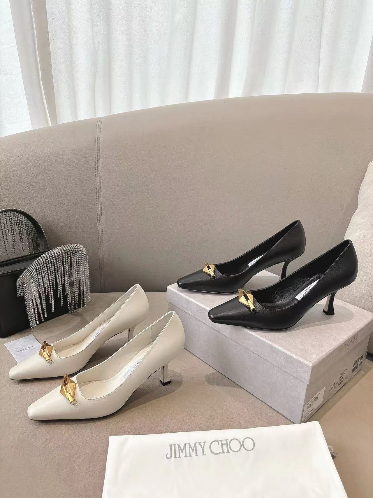 jimmycho0 高品質メタルバックルハイヒール【50％割引+送料無料】