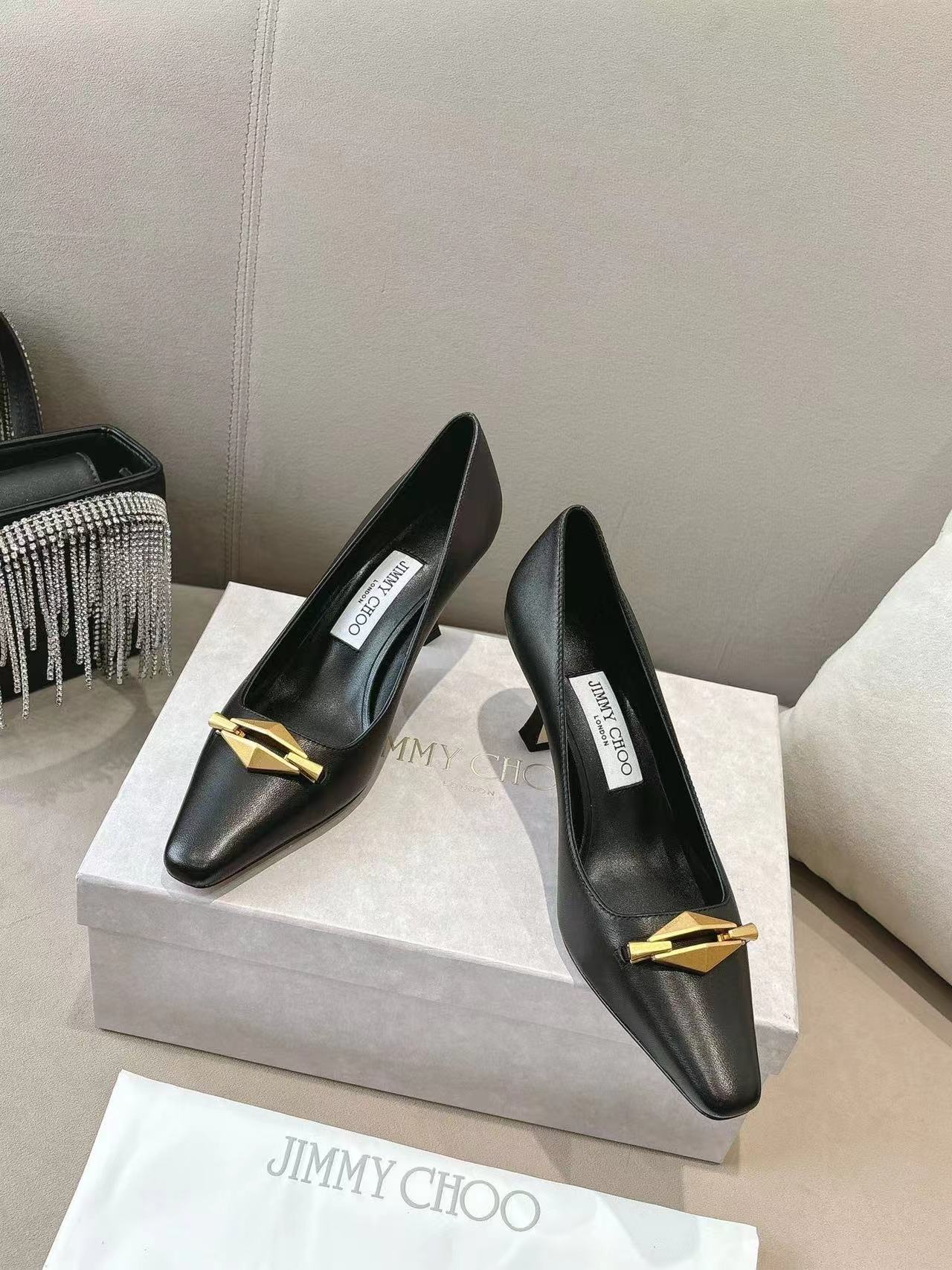 jimmycho0 高品質メタルバックルハイヒール【50％割引+送料無料】