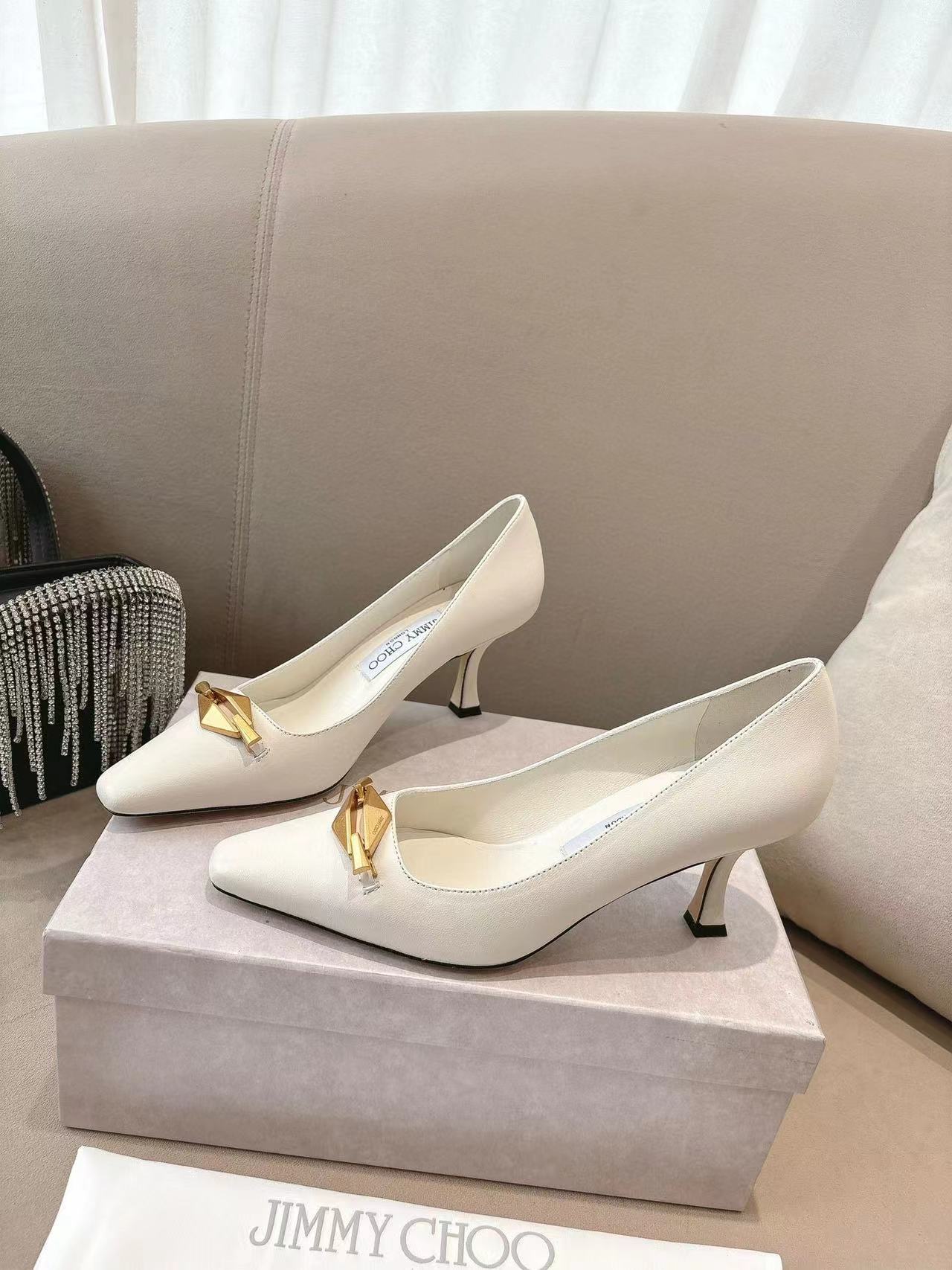 jimmycho0 高品質メタルバックルハイヒール【50％割引+送料無料】