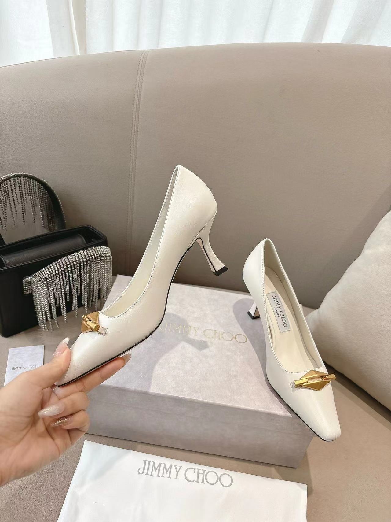 jimmycho0 高品質メタルバックルハイヒール【50％割引+送料無料】