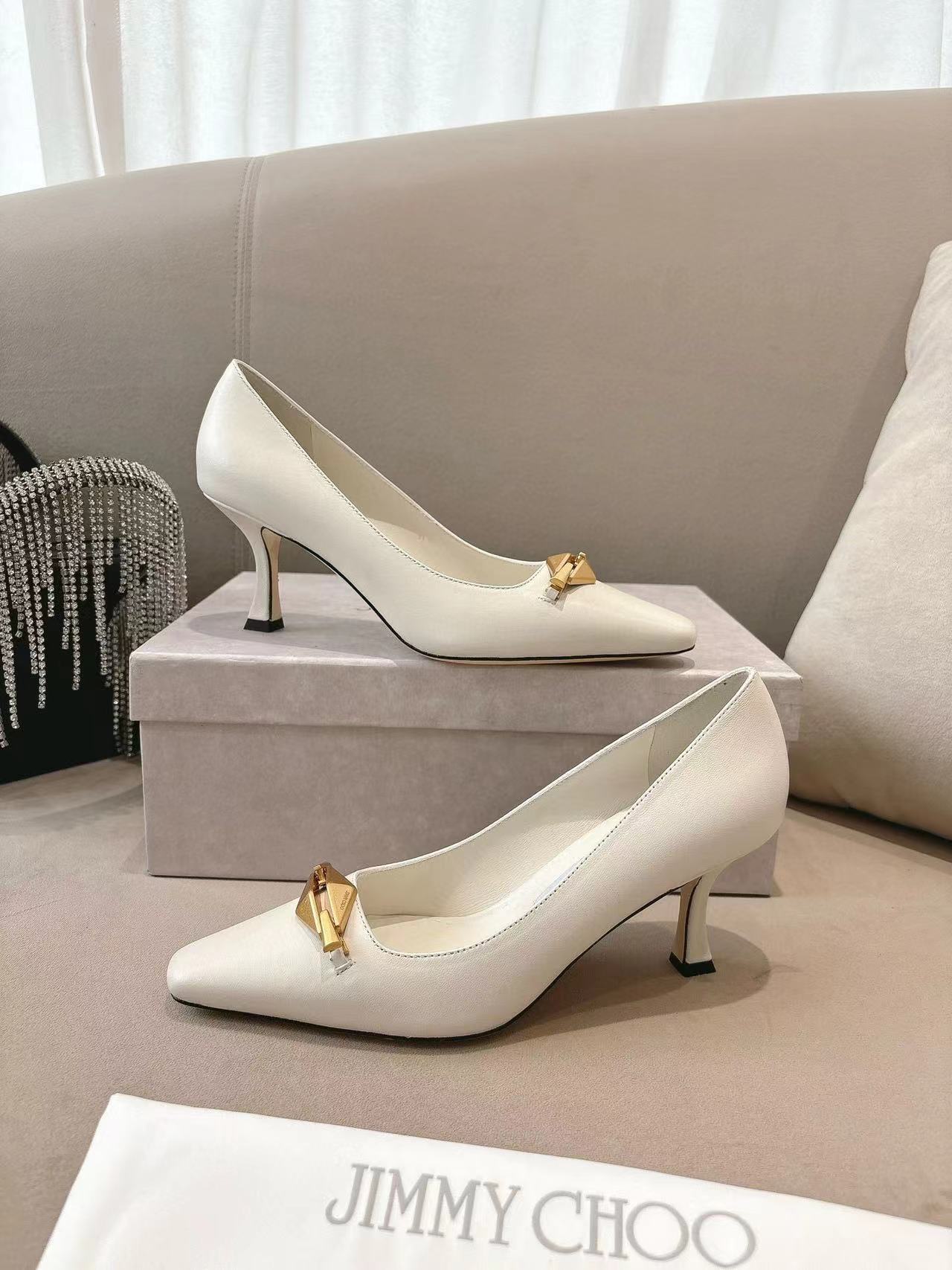 jimmycho0 高品質メタルバックルハイヒール【50％割引+送料無料】