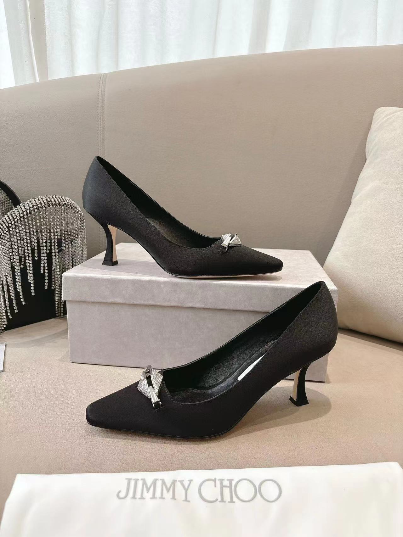 jimmycho0 高品質メタルバックルハイヒール【50％割引+送料無料】