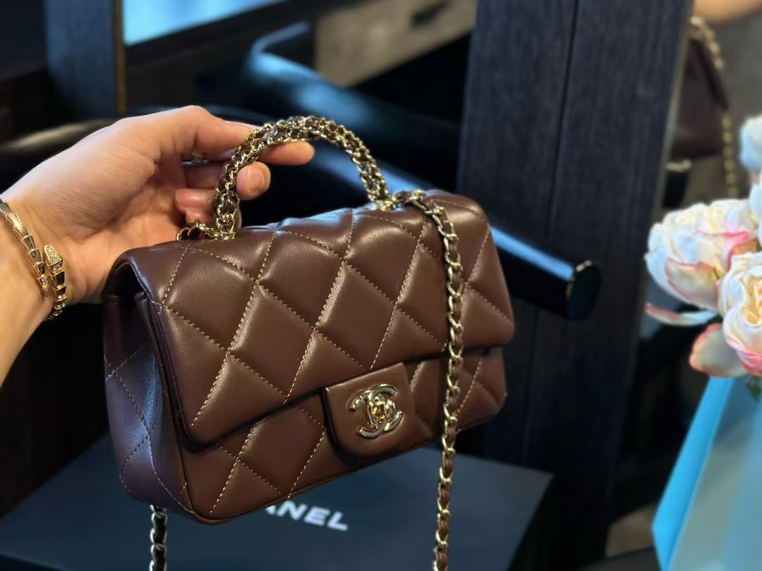 CHANE1 ダブルCチェーンショルダークロスボディバッグ【50％割引+送料無料】